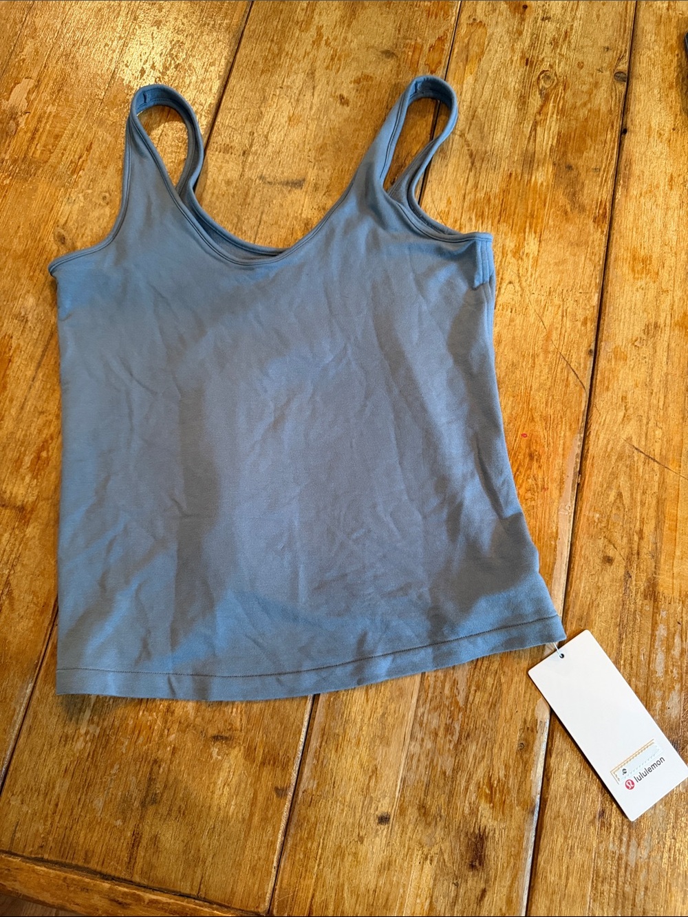 lululemon athletica Dusty Blue Scoop Tank